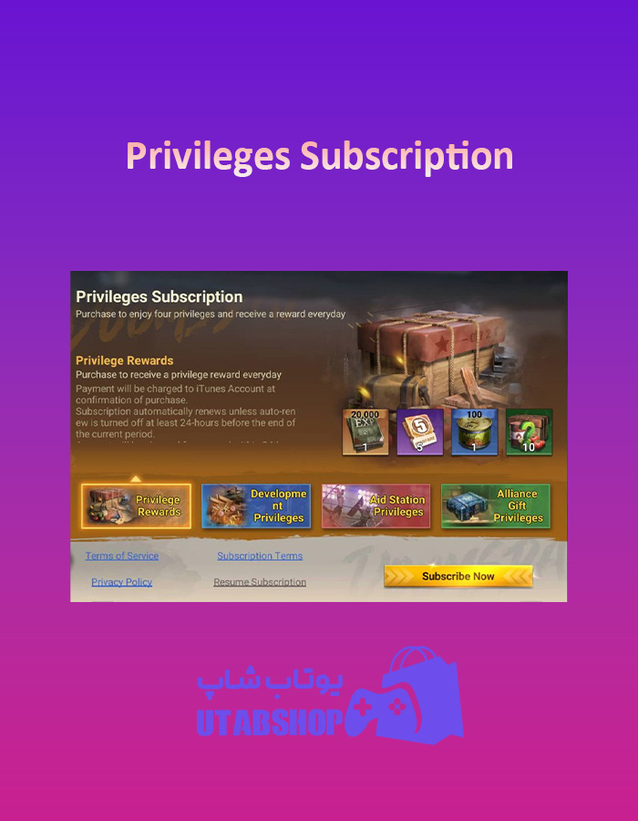 Privileges-Subscription