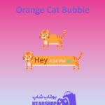 تم-چت-Orange-Cat-Bubble