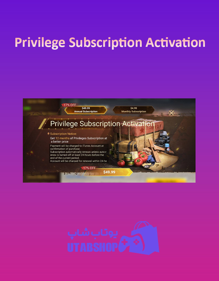 Privilege-Subscription-Activation-50$